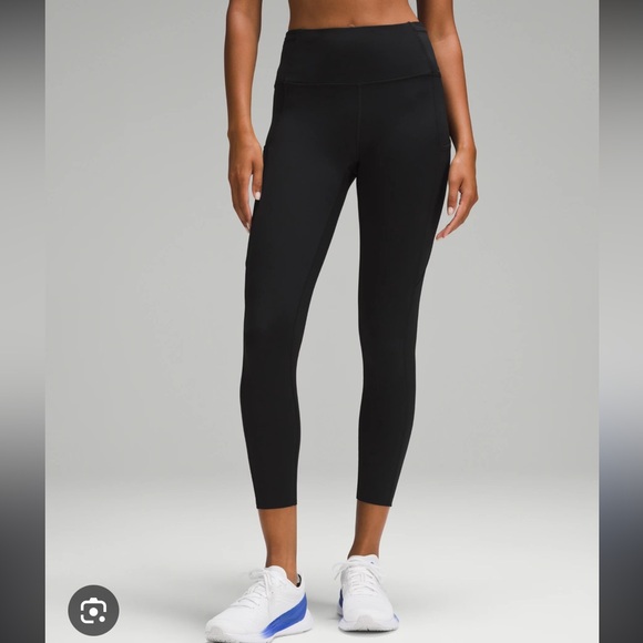 Lululemon fast and free running leggings black 2 - Picture 1 of 7